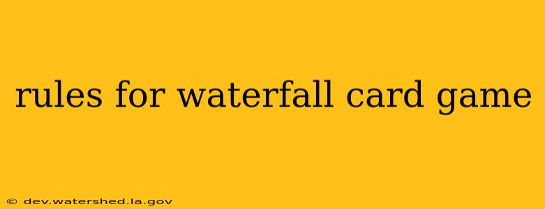 rules for waterfall card game