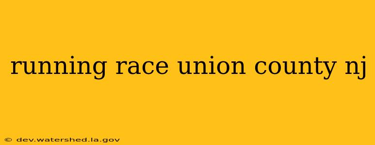 running race union county nj