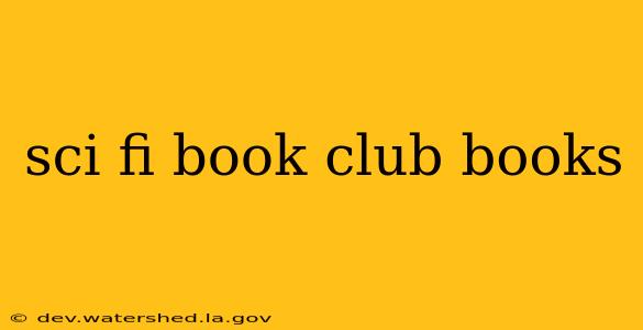 sci fi book club books