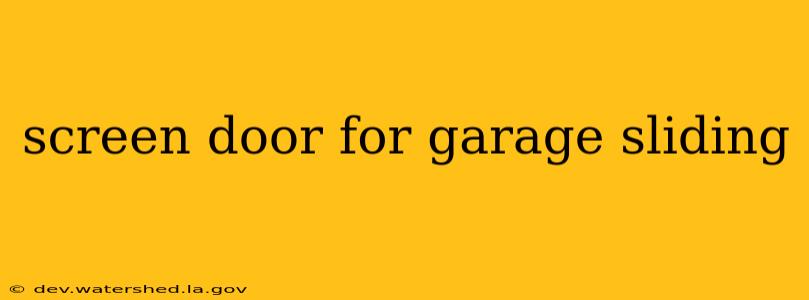 screen door for garage sliding