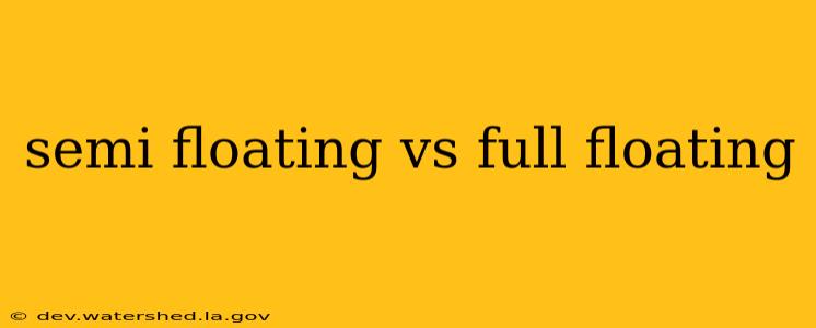 semi floating vs full floating