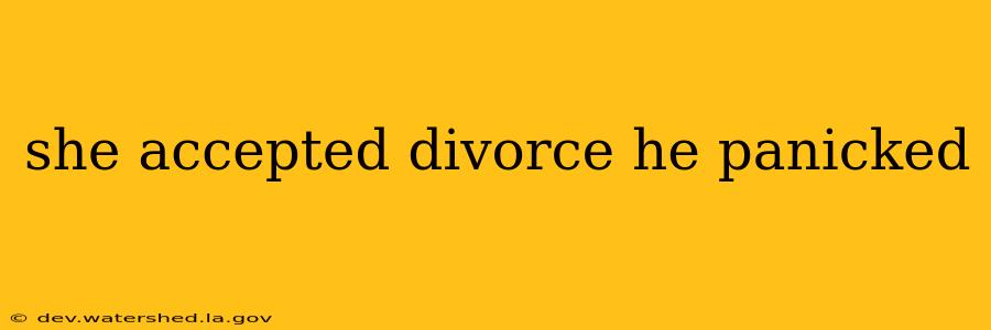 she accepted divorce he panicked
