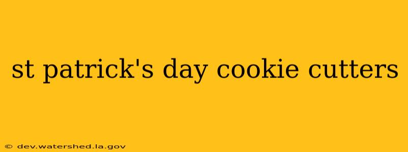 st patrick's day cookie cutters