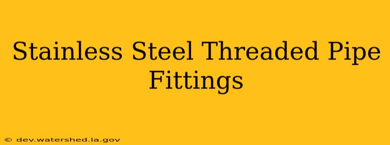 stainless steel threaded pipe fittings