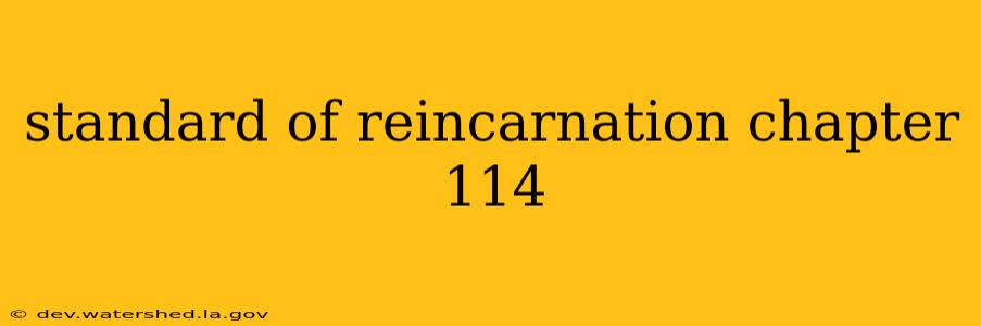 standard of reincarnation chapter 114