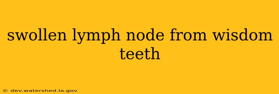 swollen lymph node from wisdom teeth