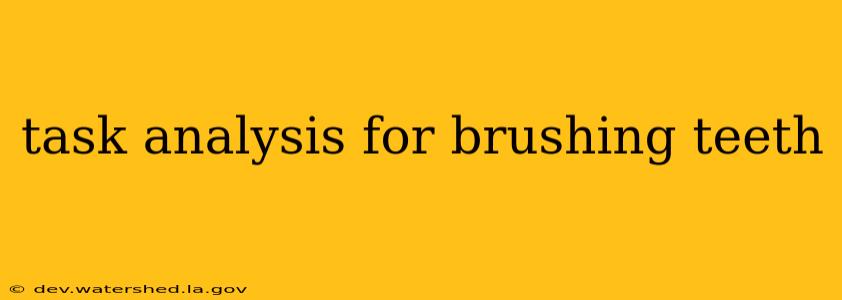 task analysis for brushing teeth