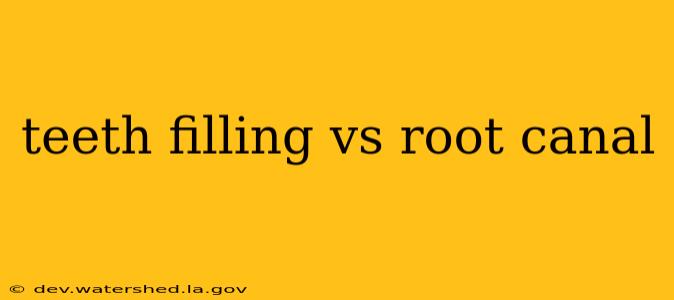 teeth filling vs root canal