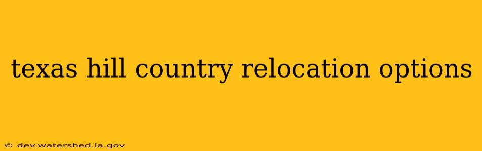 texas hill country relocation options