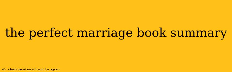 the perfect marriage book summary