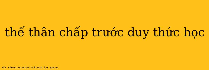 thế thân chấp trước duy thức học thế thân chấp trước duy thức học