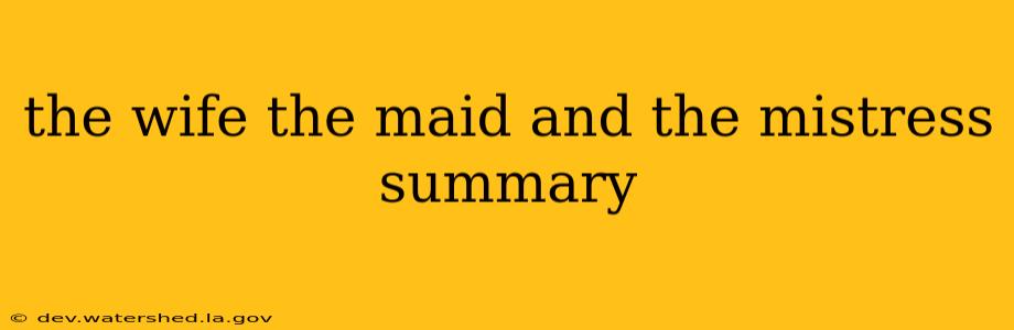 the wife the maid and the mistress summary