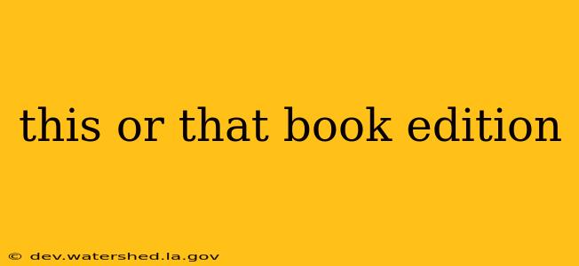 this or that book edition