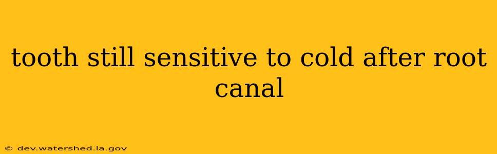 tooth still sensitive to cold after root canal