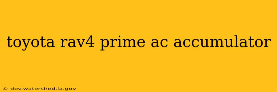 toyota rav4 prime ac accumulator