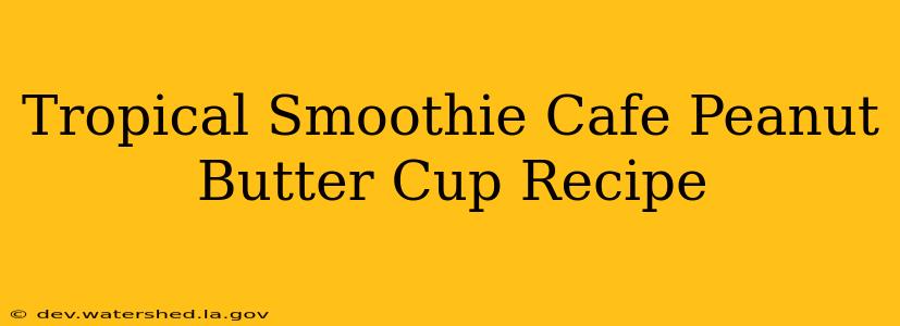 tropical smoothie cafe peanut butter cup recipe