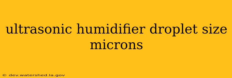 ultrasonic humidifier droplet size microns