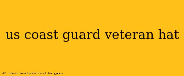 us coast guard veteran hat