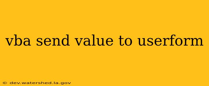 vba send value to userform