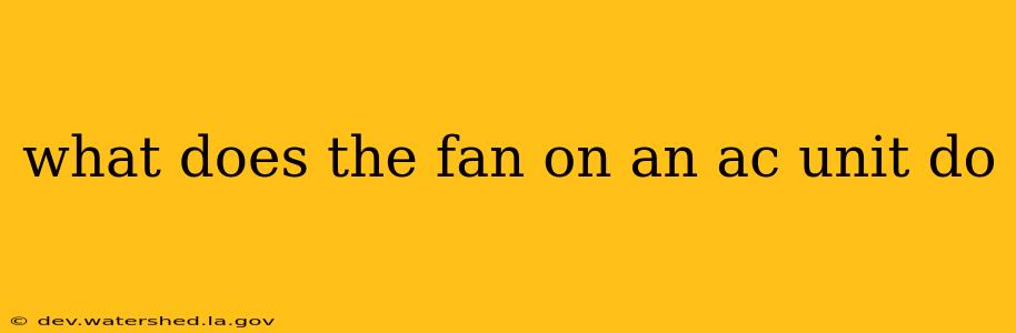 what does the fan on an ac unit do
