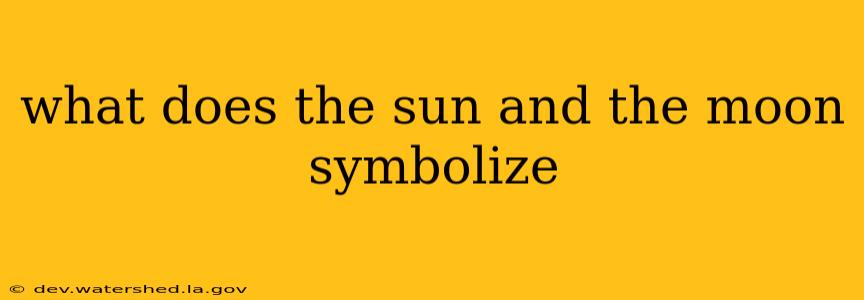 what does the sun and the moon symbolize