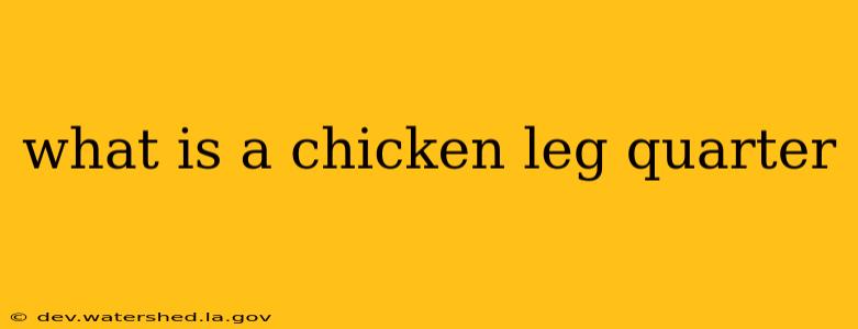 what is a chicken leg quarter