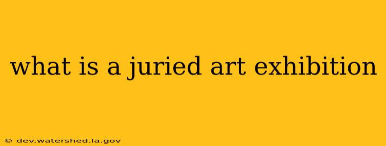 what is a juried art exhibition