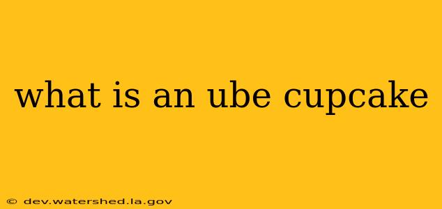 what is an ube cupcake