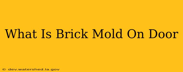 what is brick mold on door