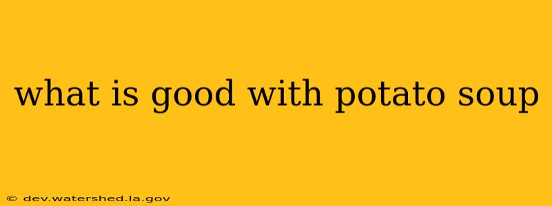 what is good with potato soup