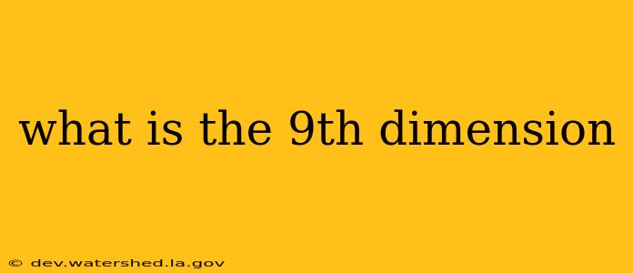 what is the 9th dimension