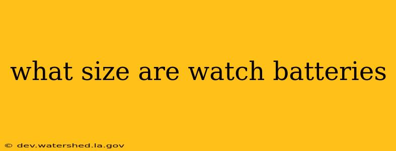what size are watch batteries