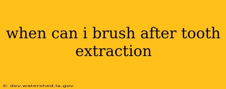 when can i brush after tooth extraction