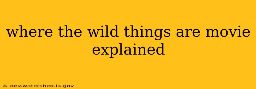 where the wild things are movie explained