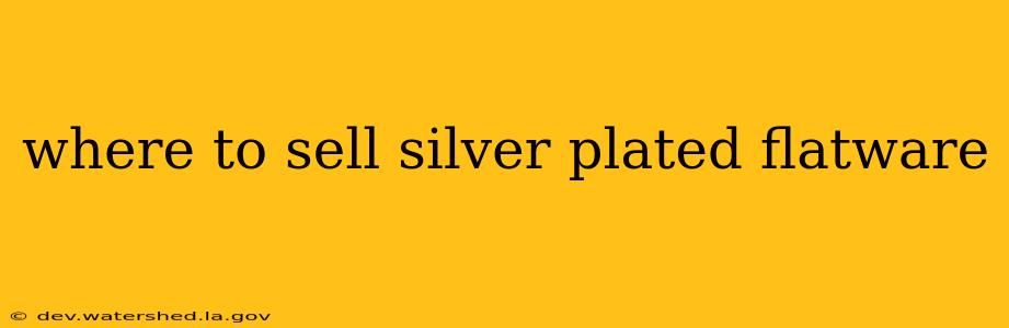 where to sell silver plated flatware