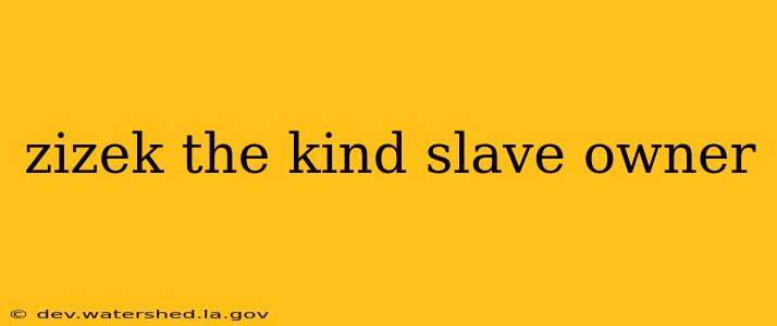 zizek the kind slave owner